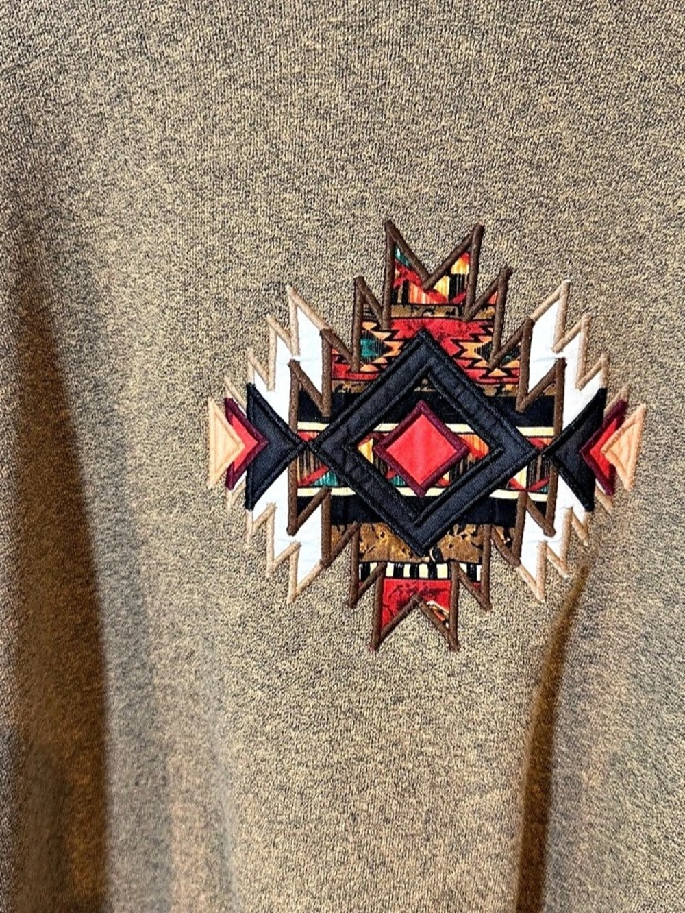Vintage 90s Lee Geometric Pullover with Collar Unisex XL - Picture 2 of 9